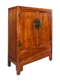 A Chinese Nanmu Square-Corner Cabinet, Fangjiaogui