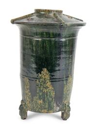 A Chinese Green-Glazed Terracotta Granary Model — HAN DYNASTY