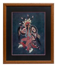 Two Works: Ceremonial War Dancer, Dancing in the Scalps