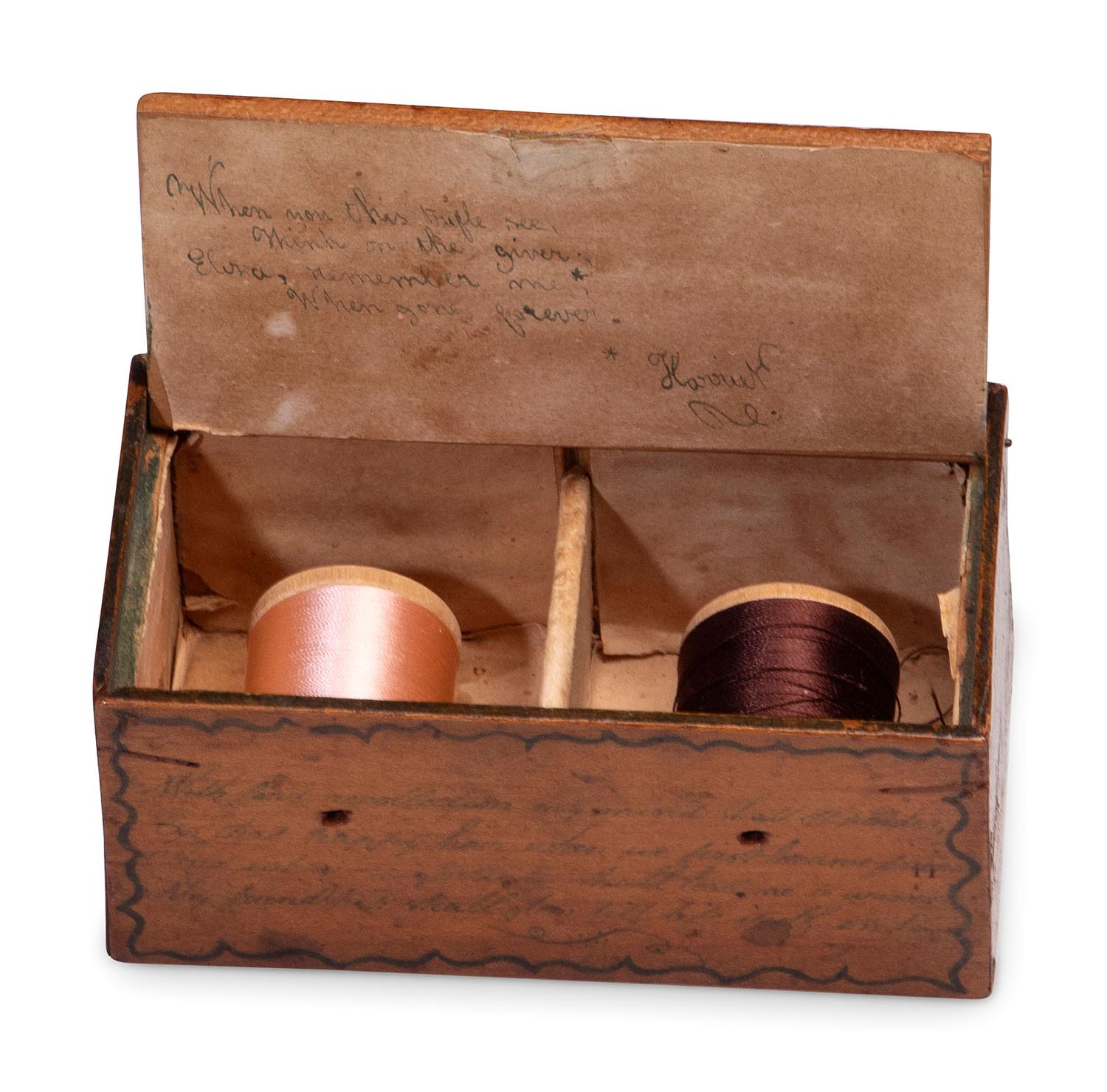 Two Miniature Paint-Decorated Boxes
