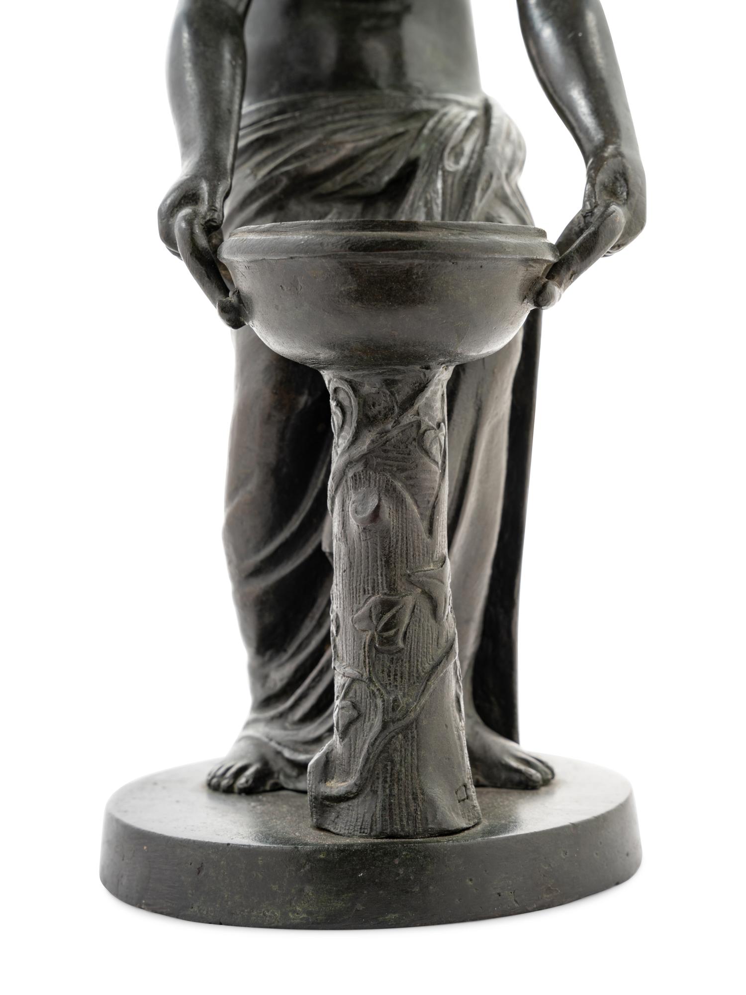 An Italian Grand Tour Style Bronze Figure of a Danaïde