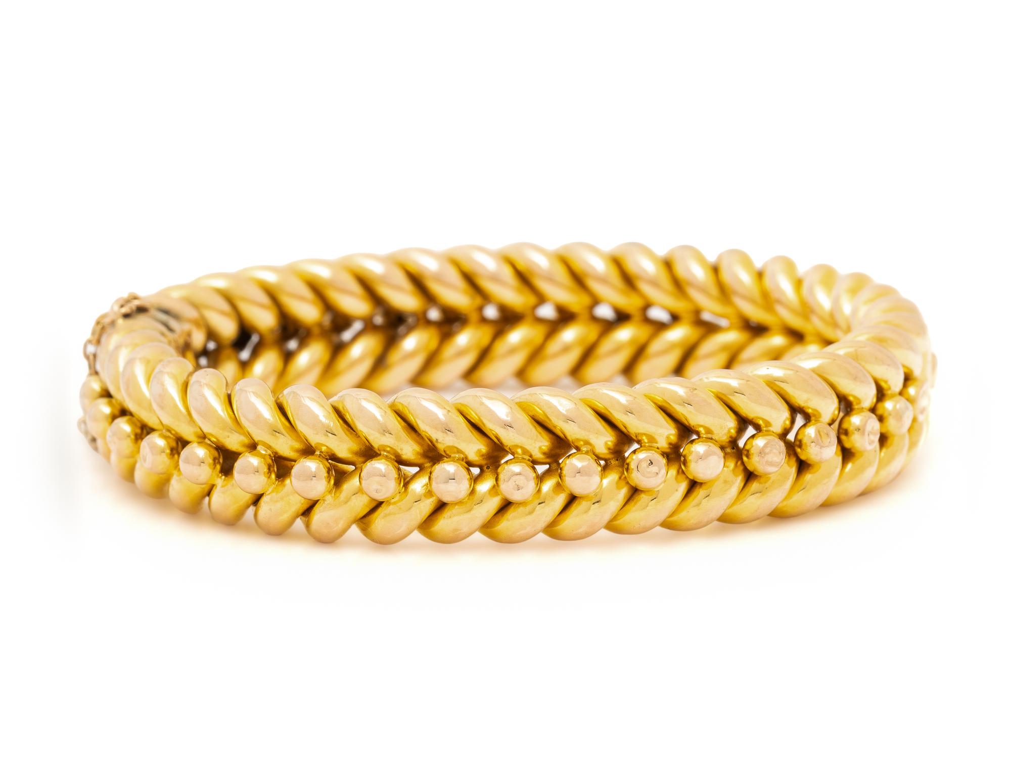 YELLOW GOLD BANGLE BRACELET