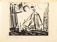 Segelboote (mit Mond)
