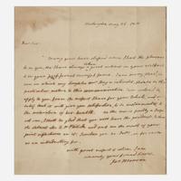 [Presidential] Monroe, James Autograph Letter, signed