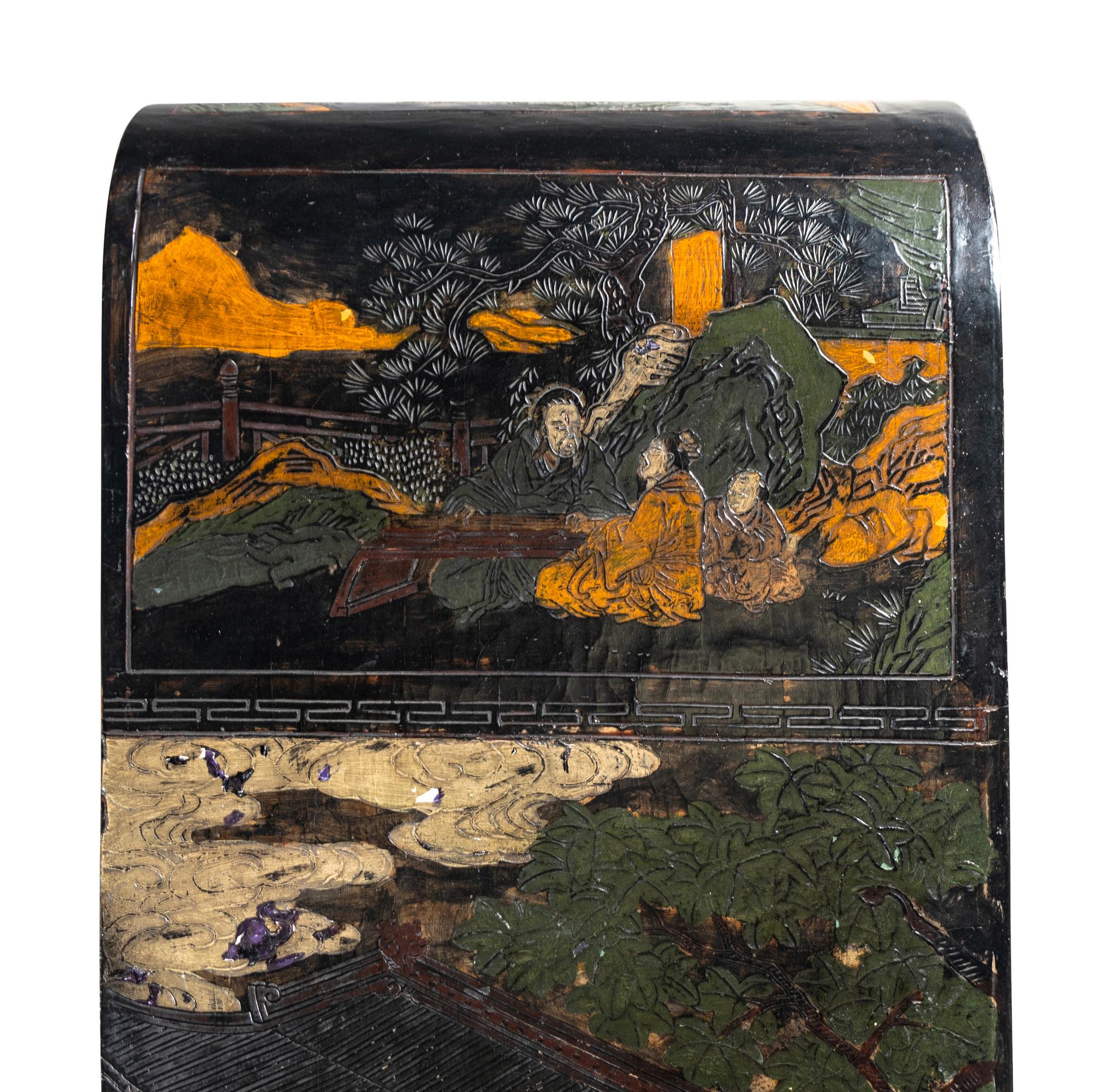 A Chinese Lacquer Console Table