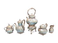 An American Silver-Plate Five-Piece Tea and Coffee Service