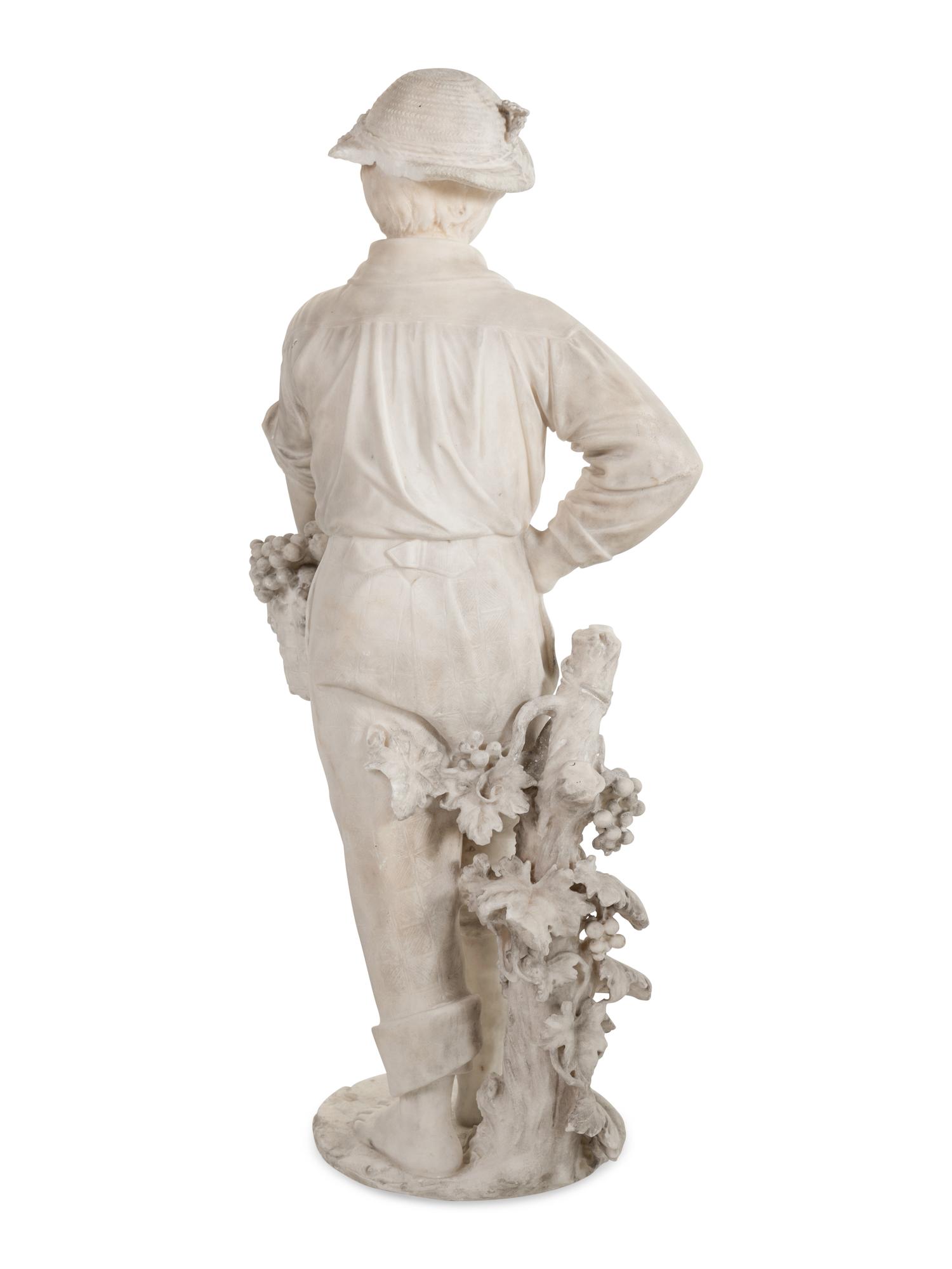 Boy Harvesting Grapes