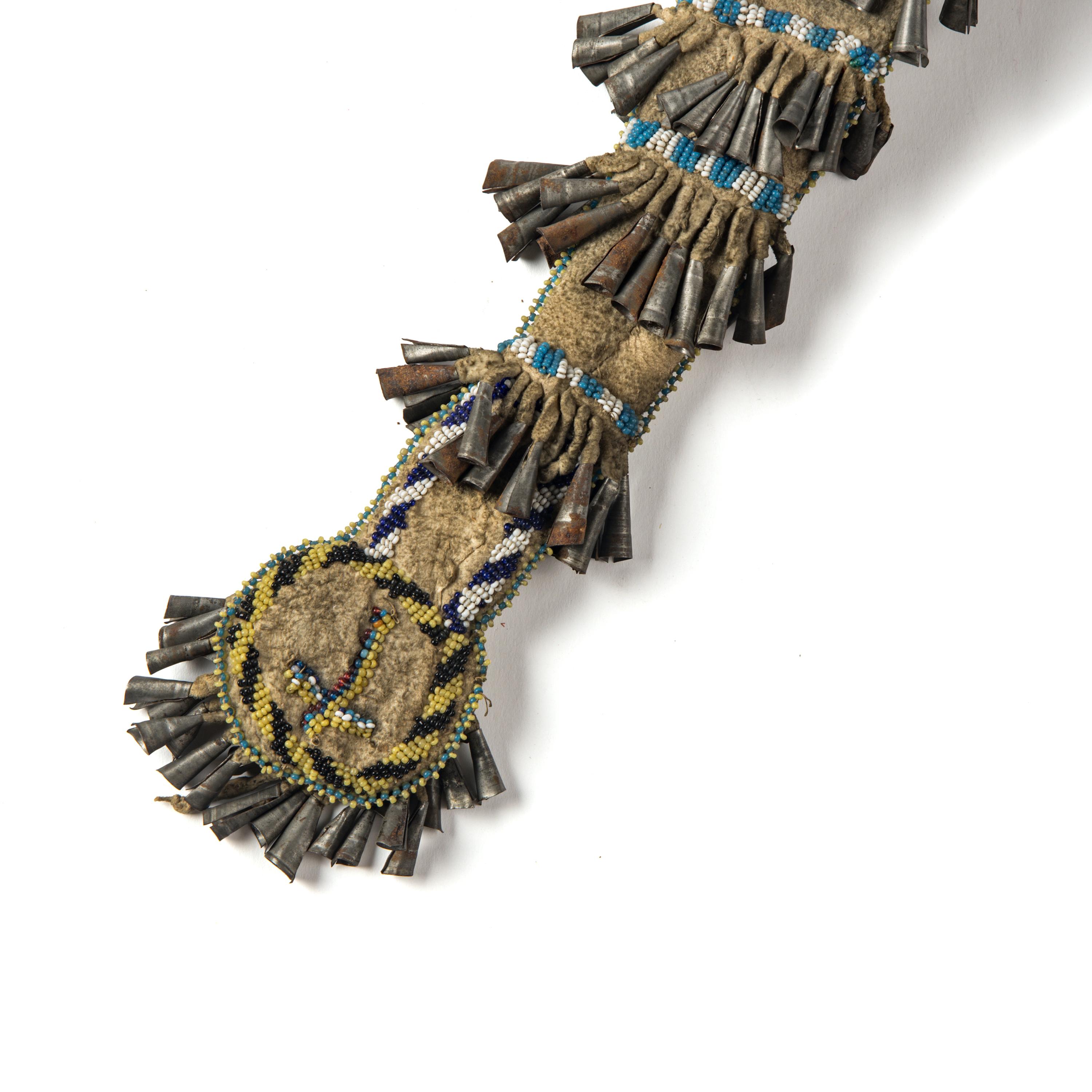 Mescalero Apache Beaded Hide Awl Case