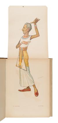 [Artist Book]. Legat, Nikolait (1869-1937) and Sergei (1875-1905). Russki Balet v Karikatura . [Imperial Russian Ballet in Caricature.] [St. Petersburg: Legat Bros., 1902-1905].