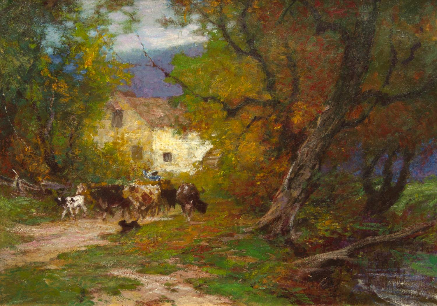 Edward Henry Potthast, (American, 1857-1927), Old Mill on Brandywine