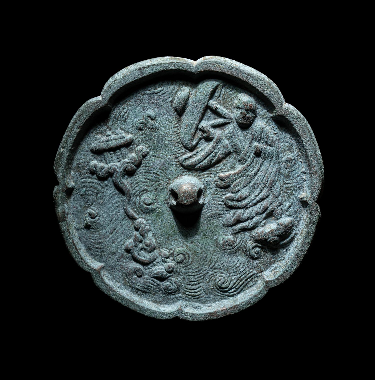 Two Chinese Bronze Mirrors