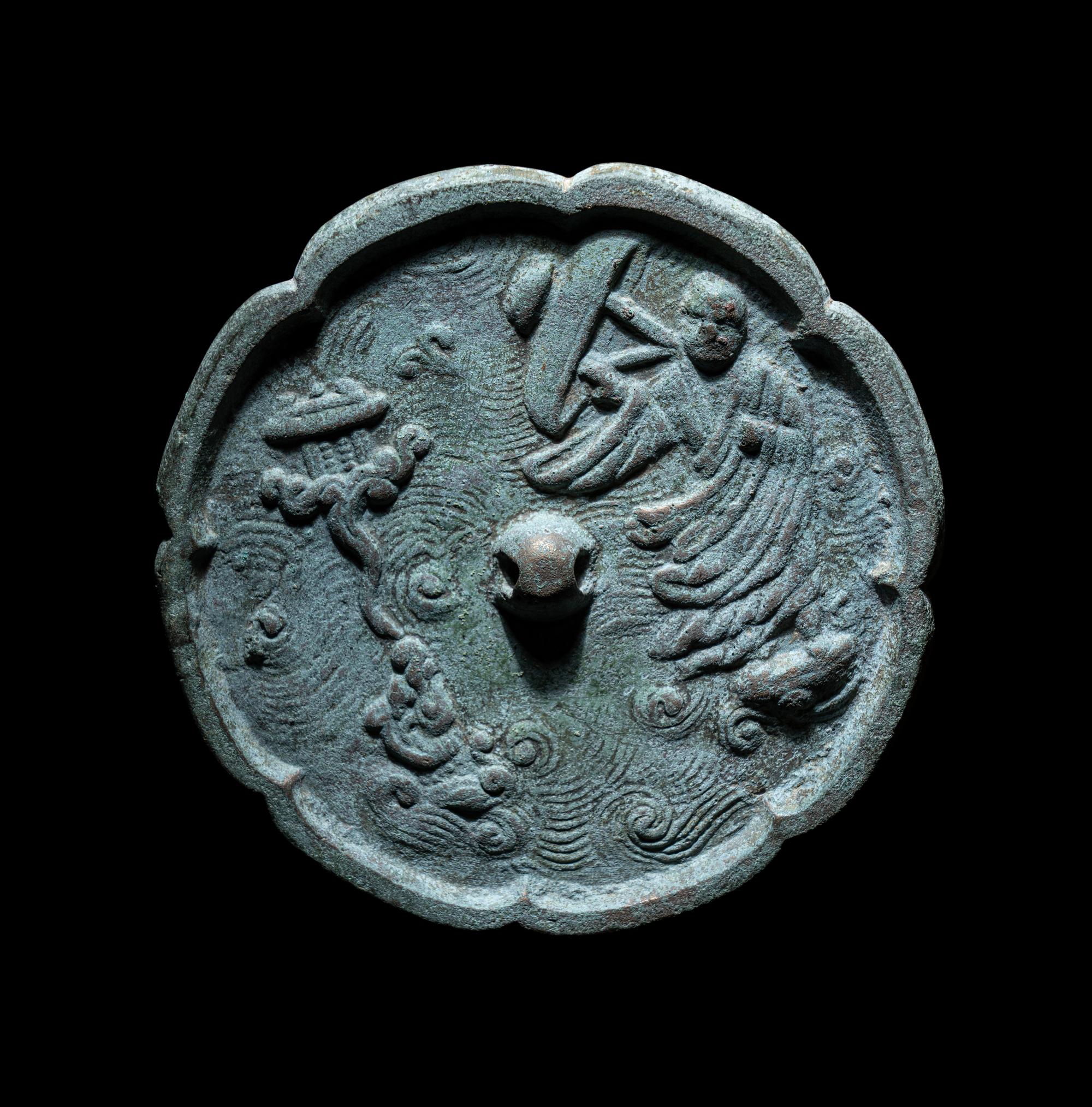 Two Chinese Bronze Mirrors