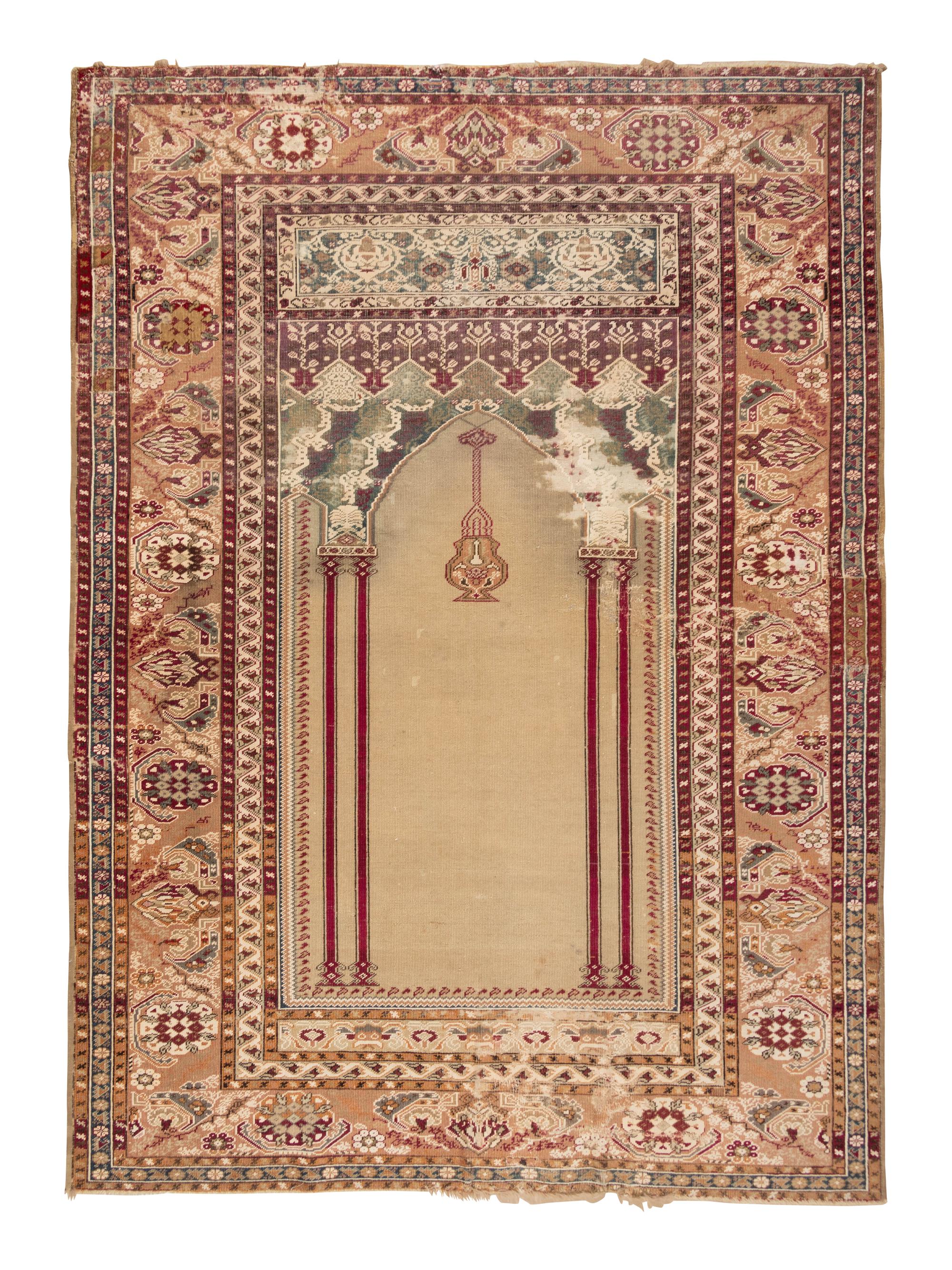 A Persian Wool Prayer Rug