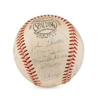 A 1965 Cincinnati Reds Team Signed Autograph Baseball Including Early Pete Rose Signature (Beckett Authentication Services)