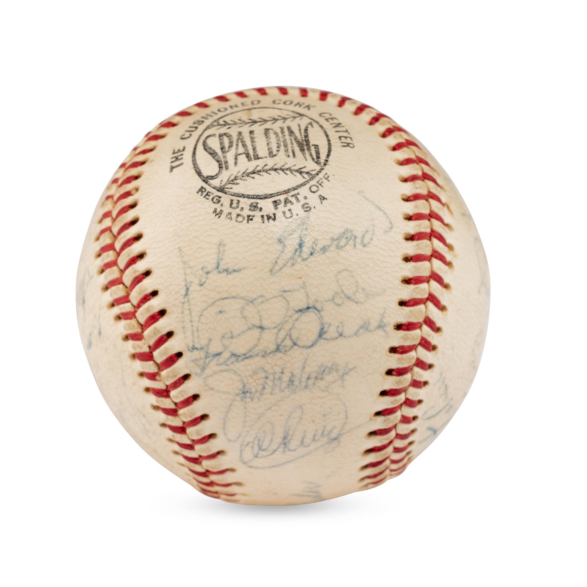 A 1965 Cincinnati Reds Team Signed Autograph Baseball Including Early Pete Rose Signature (Beckett Authentication Services)