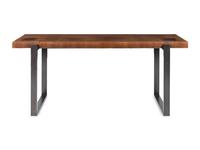 A Contemporary Bronze and Hardwood Console Table