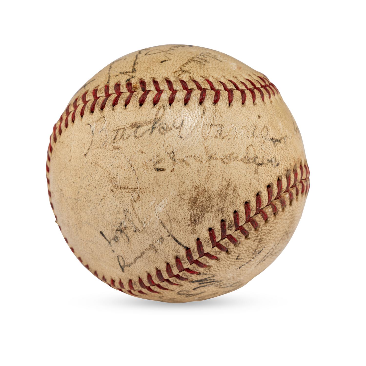 A 1939 Washington Senators Team Signed Autograph Baseball