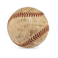 A 1939 Washington Senators Team Signed Autograph Baseball