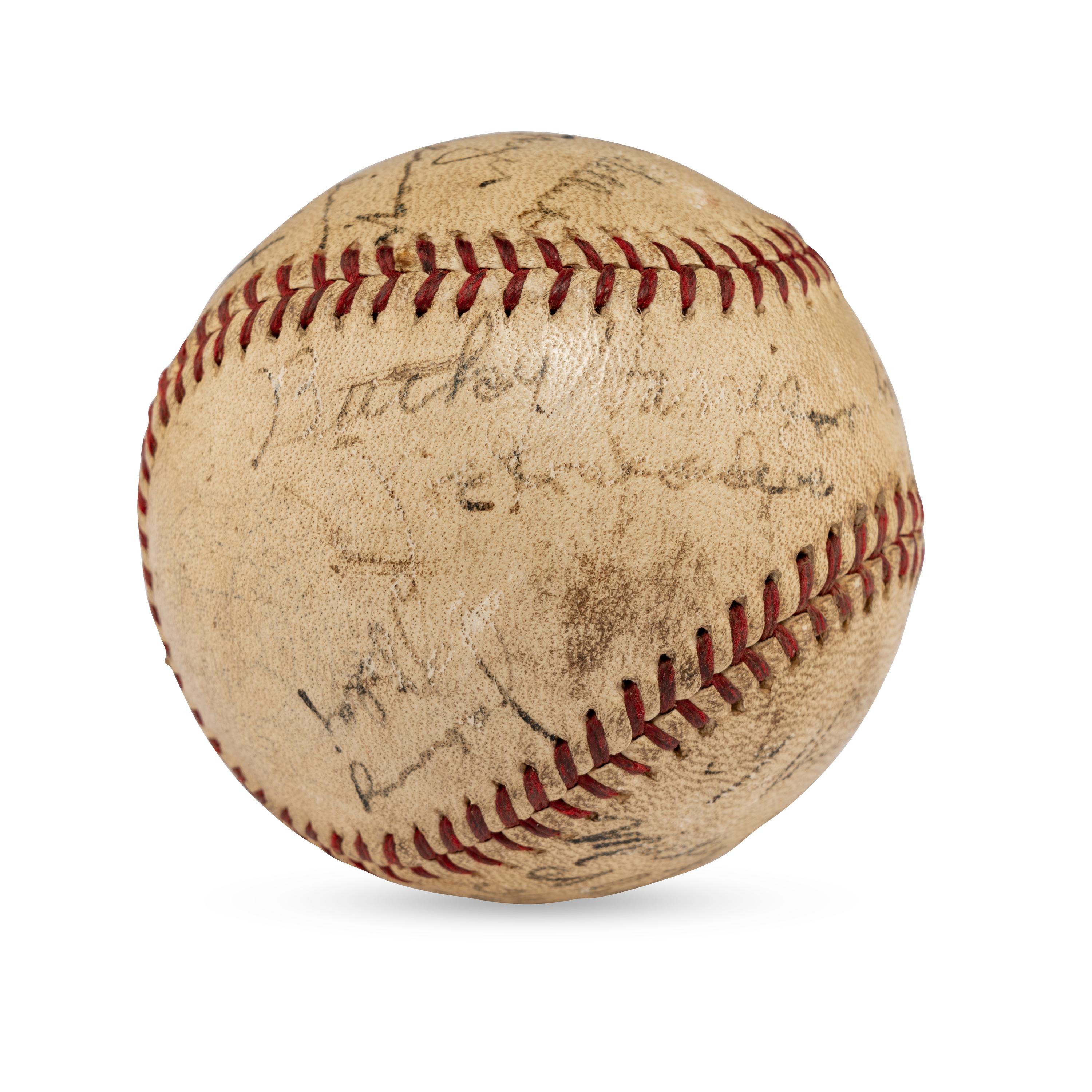 A 1939 Washington Senators Team Signed Autograph Baseball