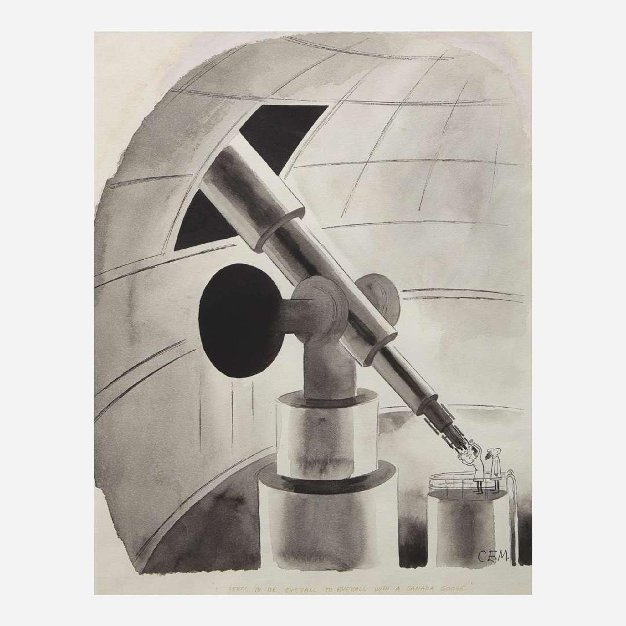 Charles Martin (American, 1910-1995) I Seem to be Eye to Eye with a Canada Goose (The New Yorker Cartoon)