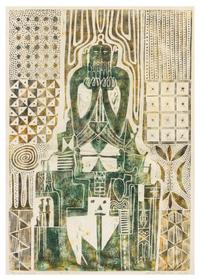 Bruce Onobrakpeya, (Nigerian, b. 1932), Aro-Osomorive, 1974