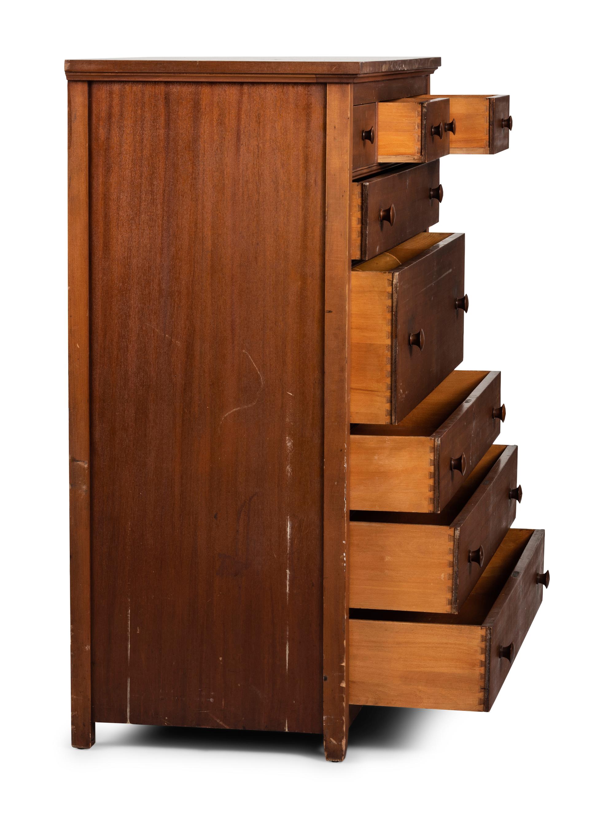 A Shaker-Style Bench-Made Tall Chest of Drawers
