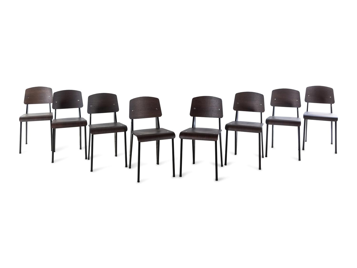 Set of Eight Standard Chairs, Vitra, France / Germany
