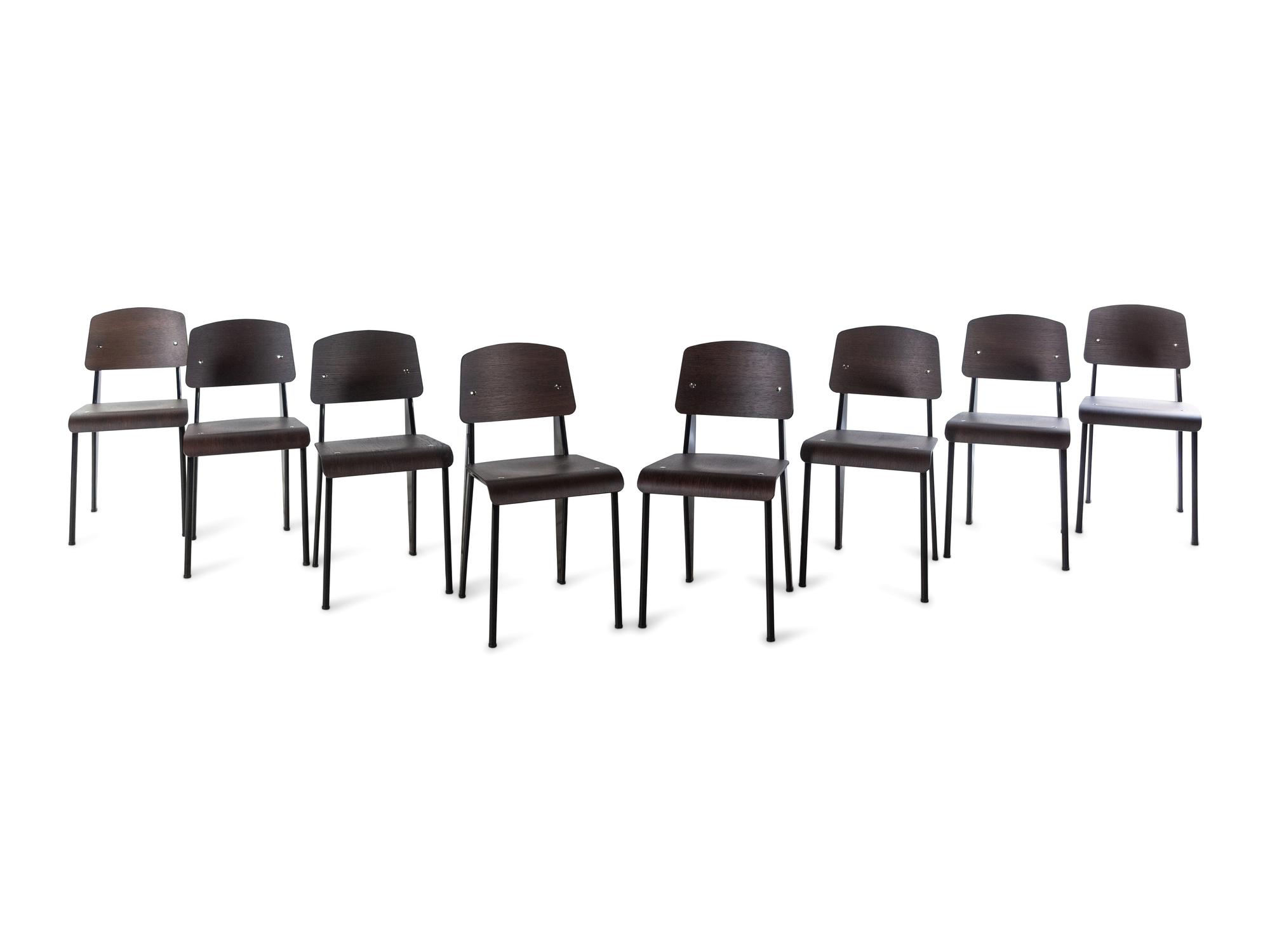 Set of Eight Standard Chairs, Vitra, France / Germany