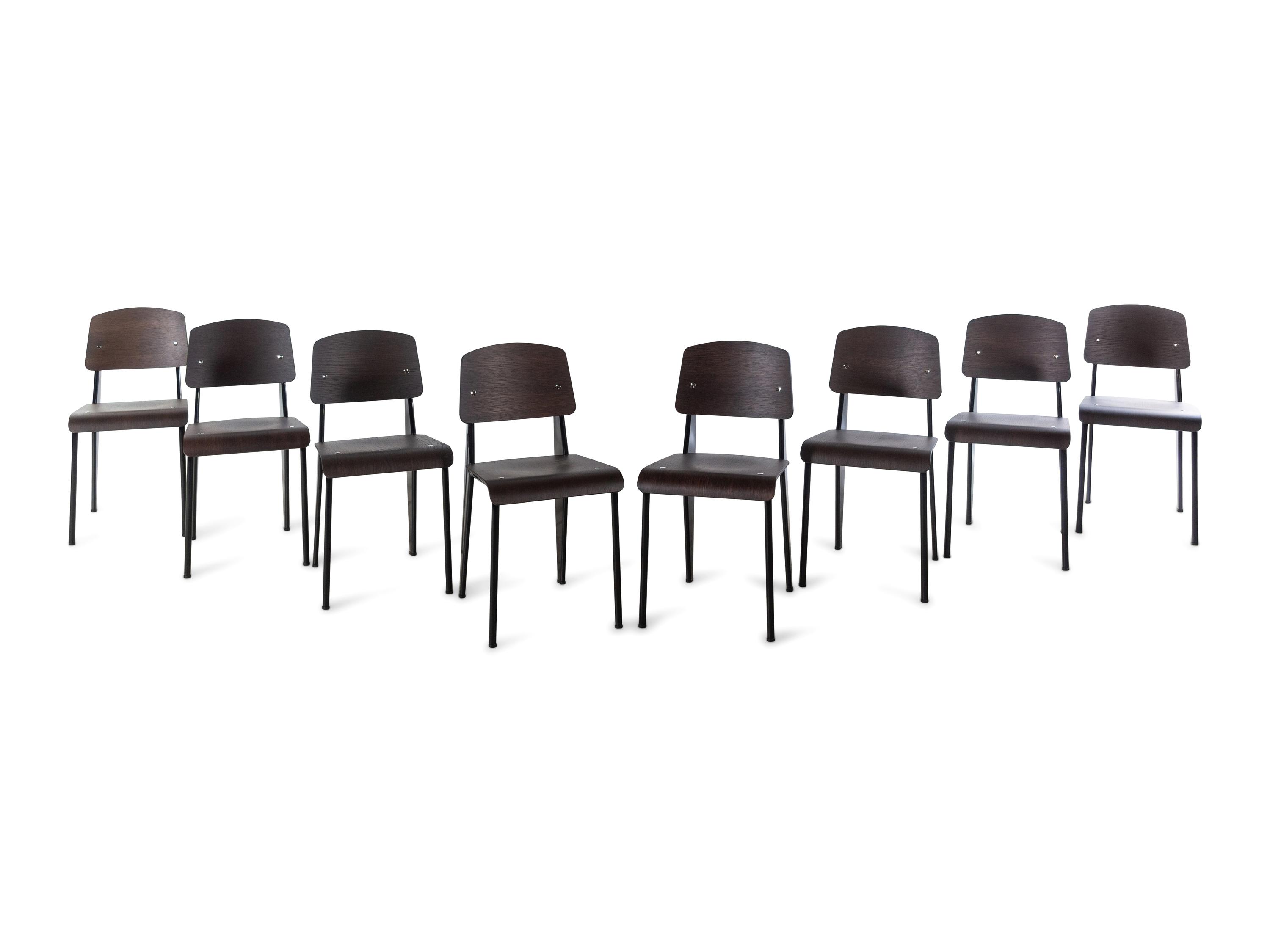 Set of Eight Standard Chairs, Vitra, France / Germany