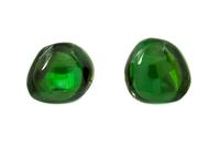 A Pair of 18 Karat Yellow Gold and Tourmaline Earclips, N. Varney, 21.50 dwts.