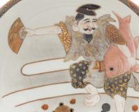 Five Japanese Kutani and Imari Porcelain Wares with a Satsuma Bowl