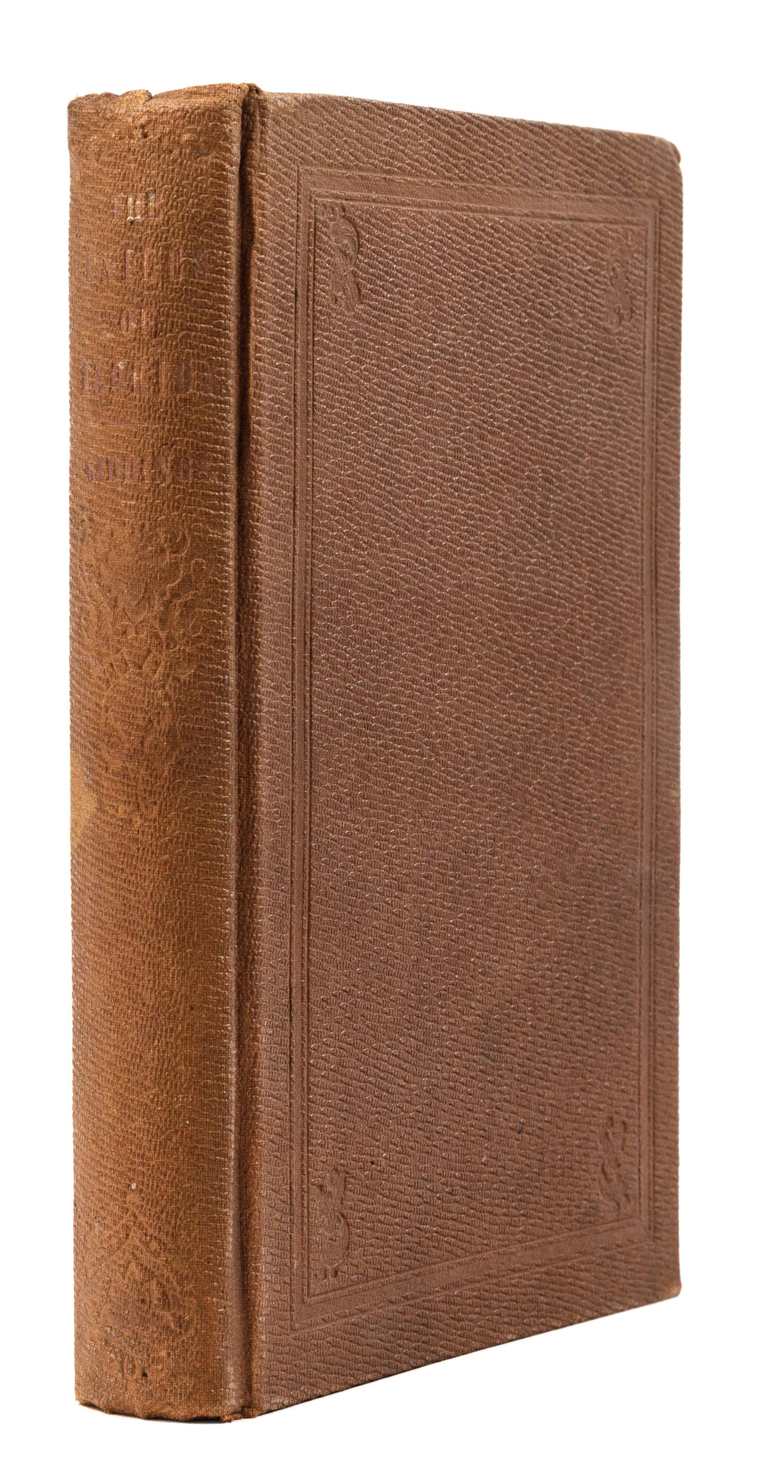 GIDDINGS, Joshua (1795-1864). The Exiles of Florida: or, the Crimes Committed by Our Government against the Maroons who Fled from South Carolina. Columbus, Ohio: Follett, Foster and Company, 1858.