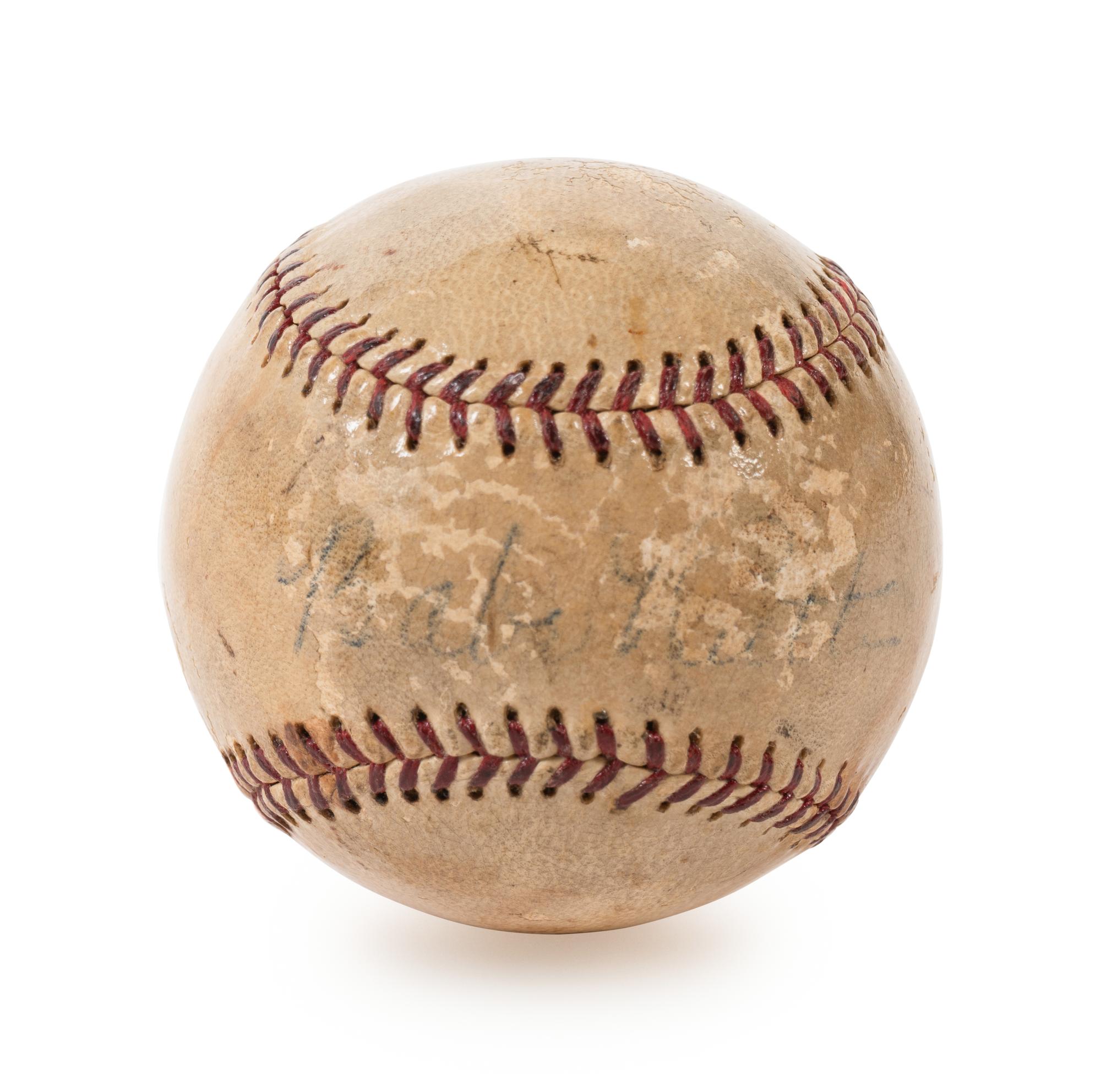 A Babe Ruth Signed Autograph Worth Baseball (PSA Authentic)