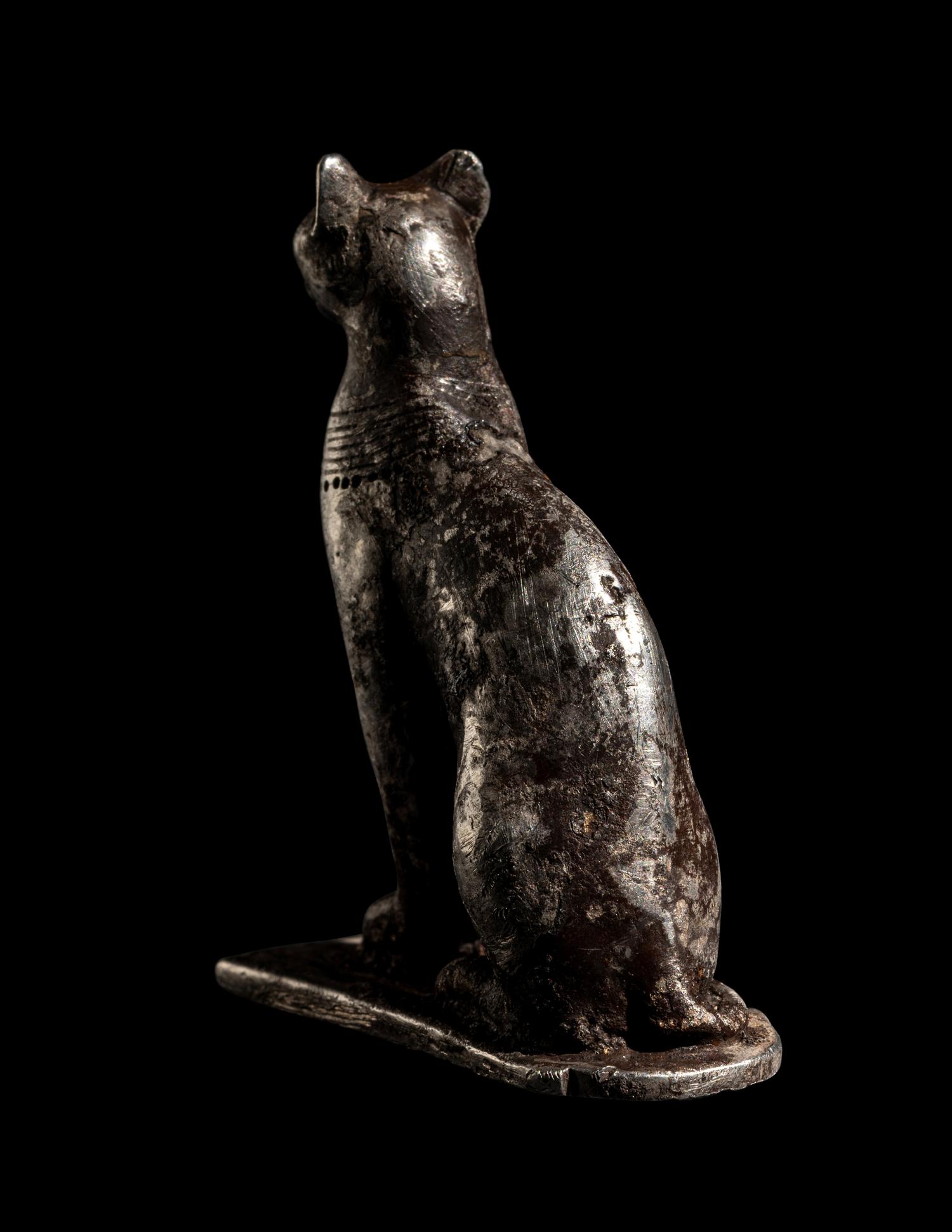 An Egyptian Silver Cat