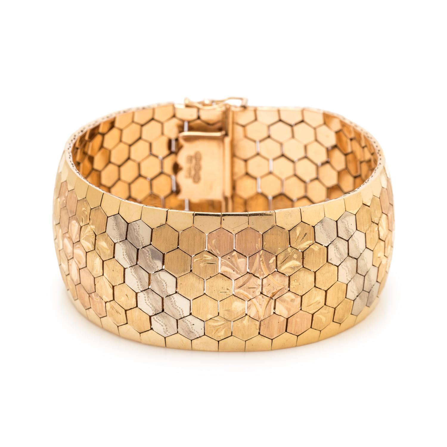 TRICOLOR GOLD BRACLET