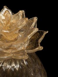 A Pair of Murano Glass Pineapple Ornaments