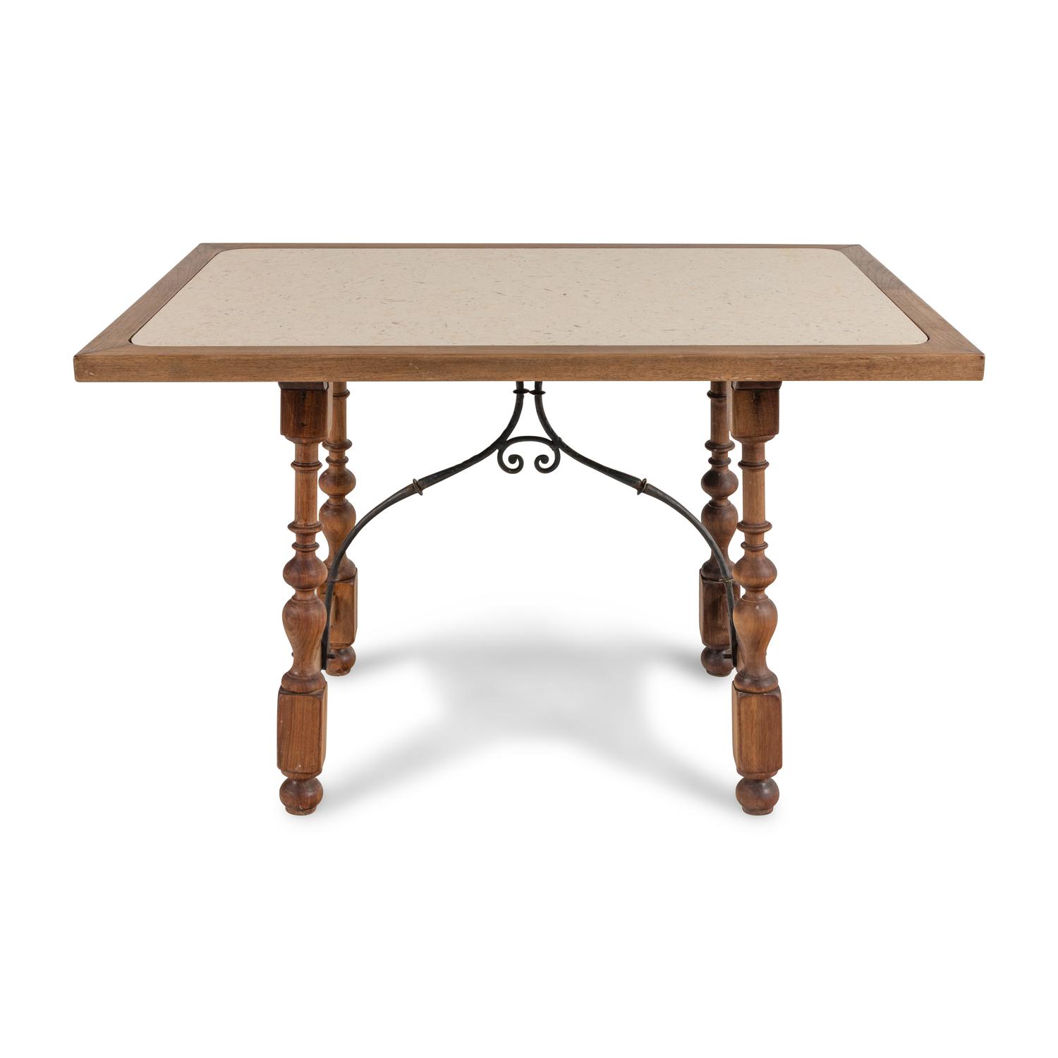 A Spanish Baroque Style Walnut Table