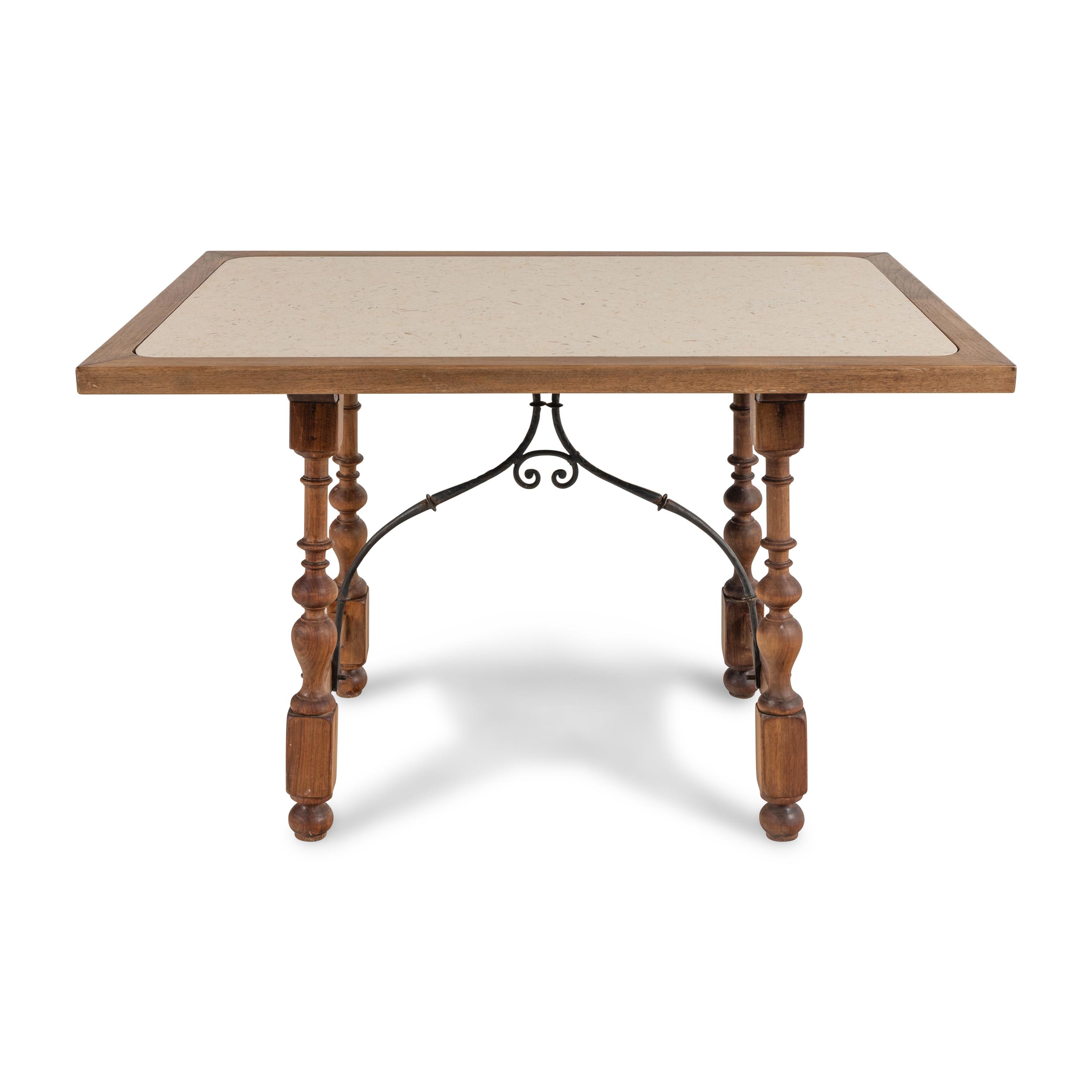 A Spanish Baroque Style Walnut Table