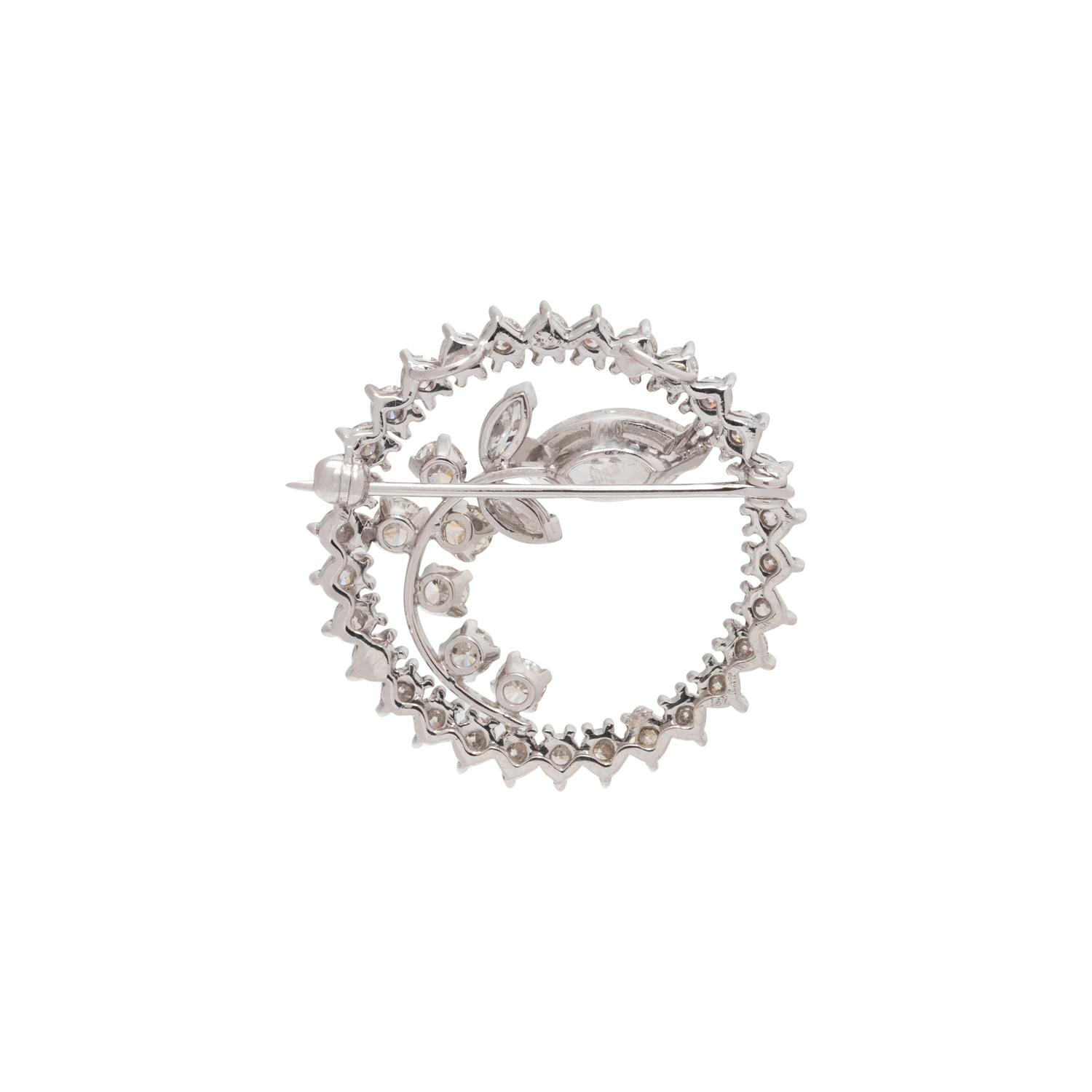 DIAMOND CIRCLE BROOCH