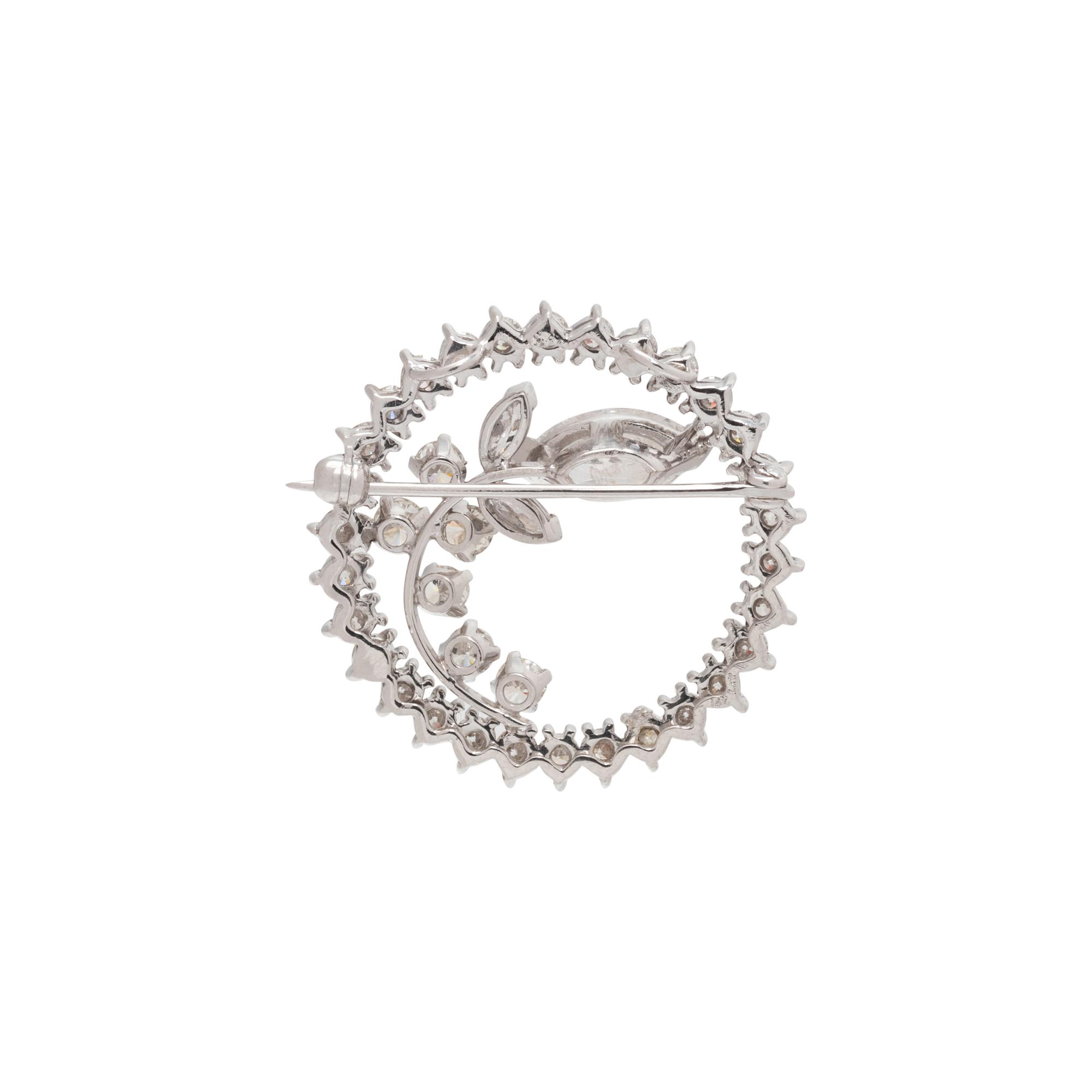 DIAMOND CIRCLE BROOCH