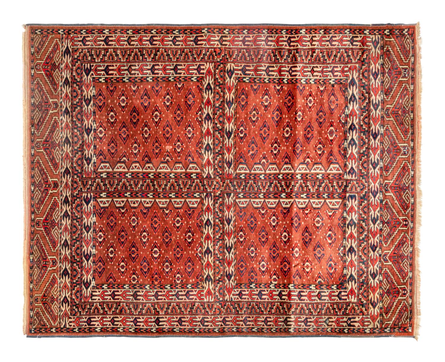 A Turkoman Hatchlu Wool Rug