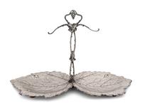 An American Silver Grape Dish