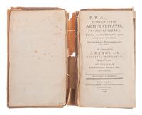 Praxis supremæ curiæ Admiralitatis. 1798. Signed and inscribed by Philip HAMILTON (1802-1884).