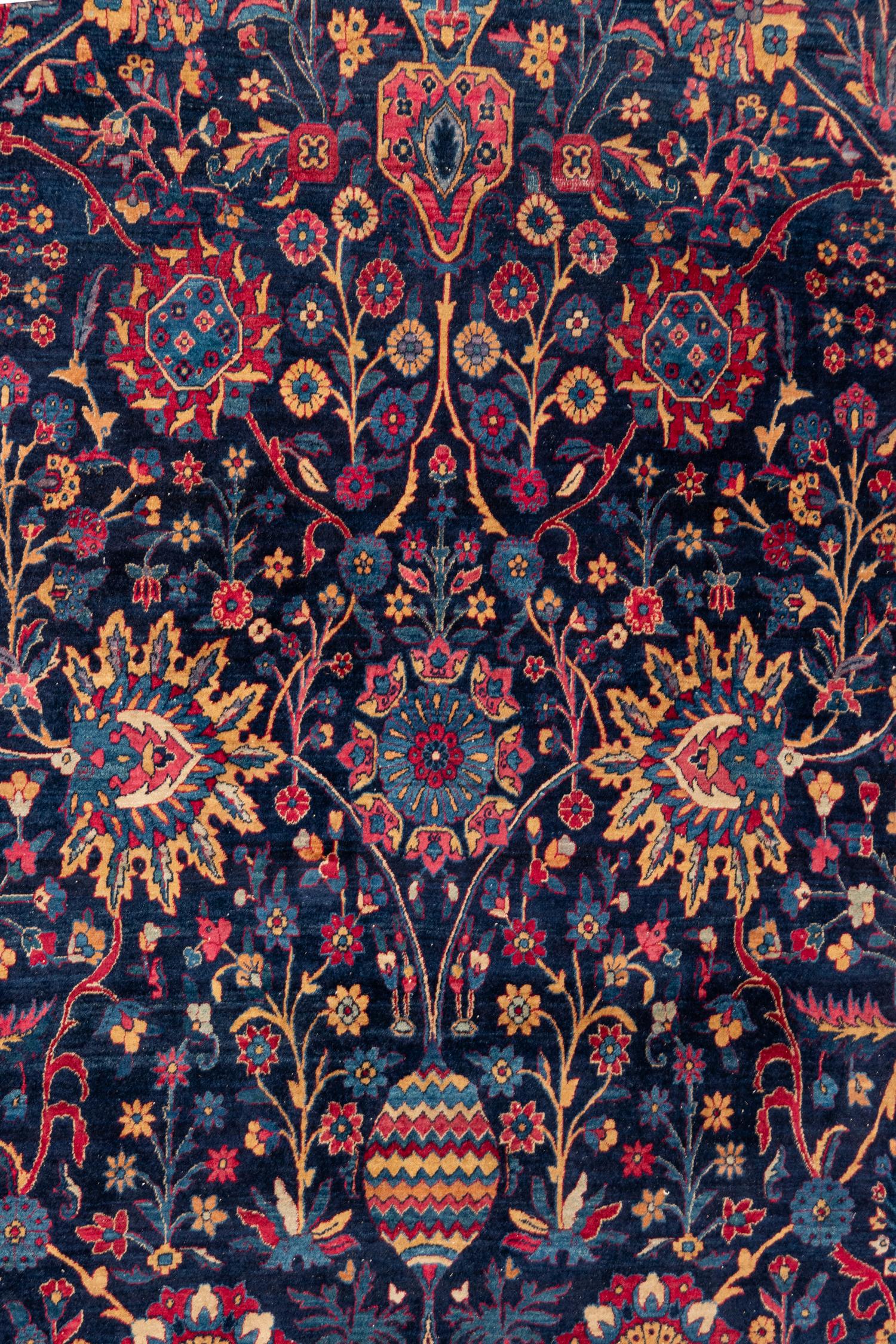 A Yazd Kirman Wool Rug