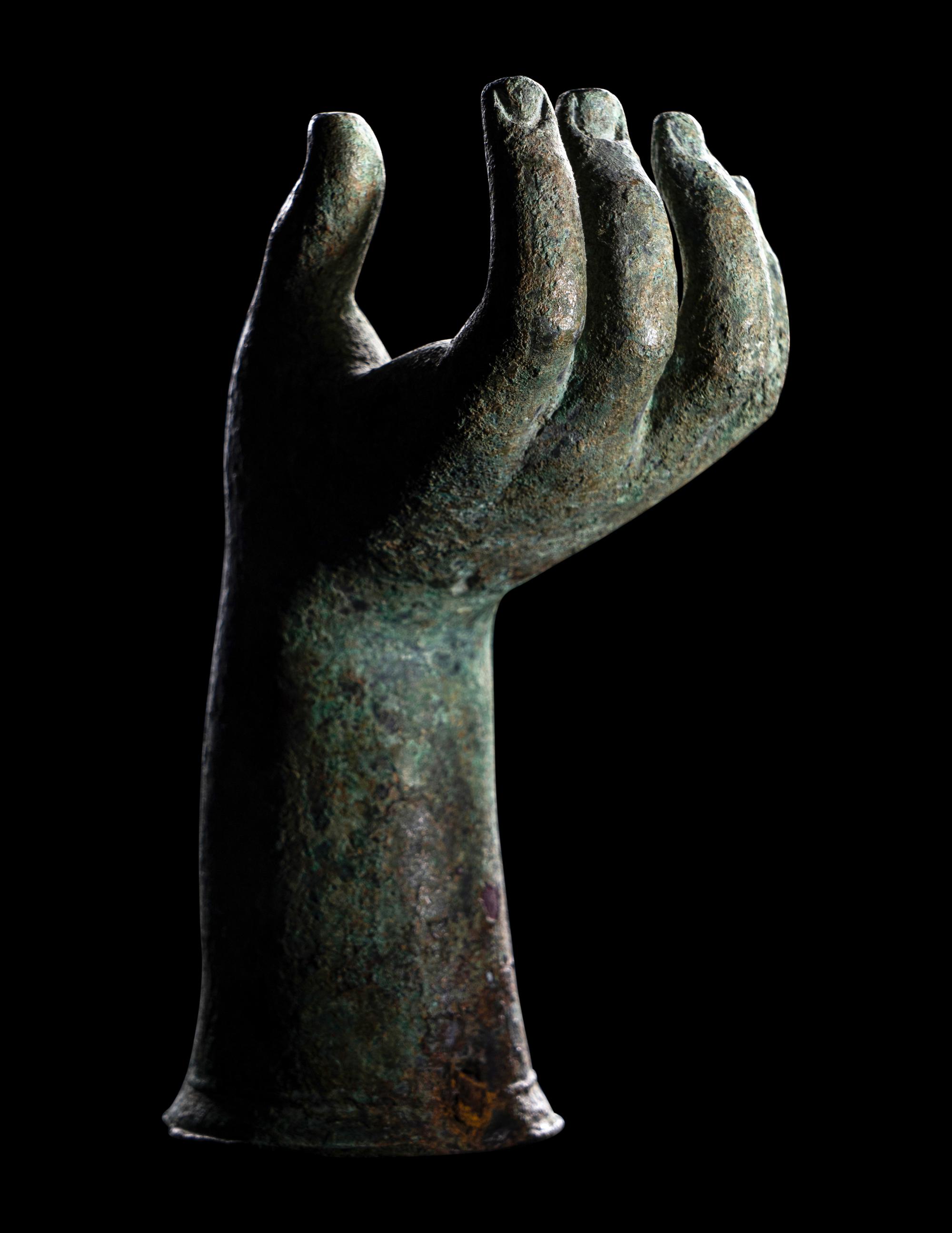 A Roman Bronze Hand of a Child
