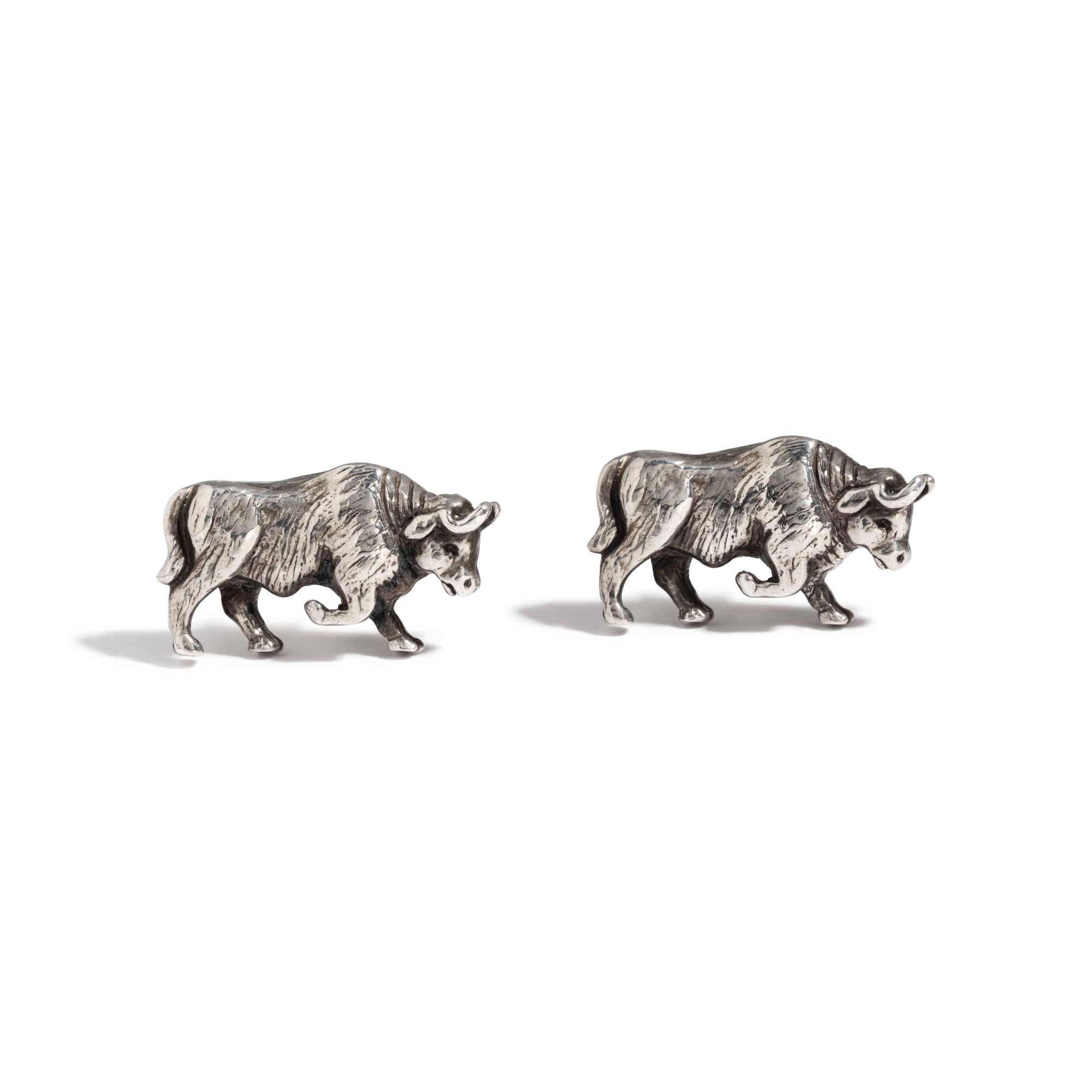 TIFFANY & CO., STERLING SILVER CUFFLINKS