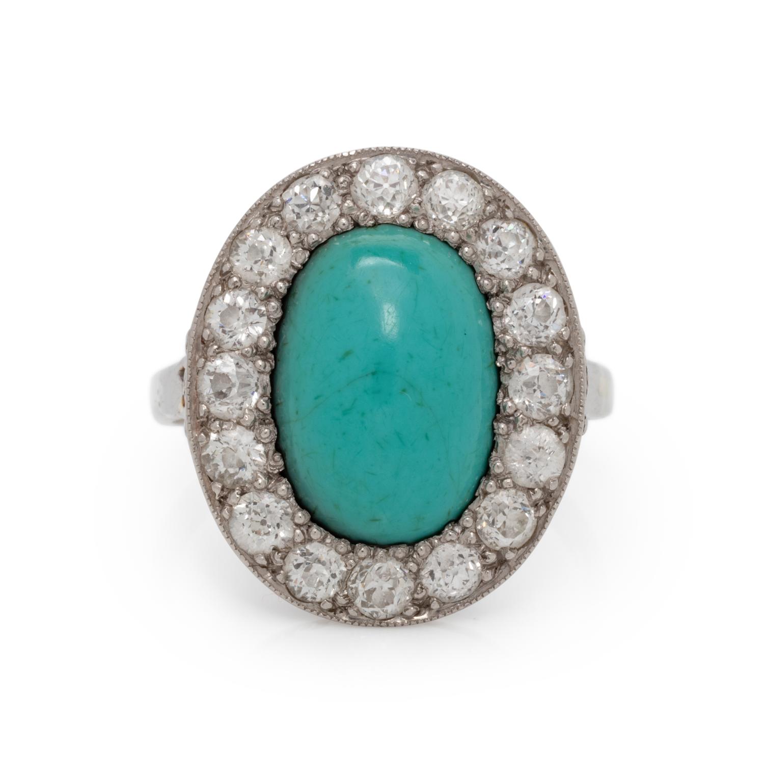 TURQUOISE AND DIAMOND RING