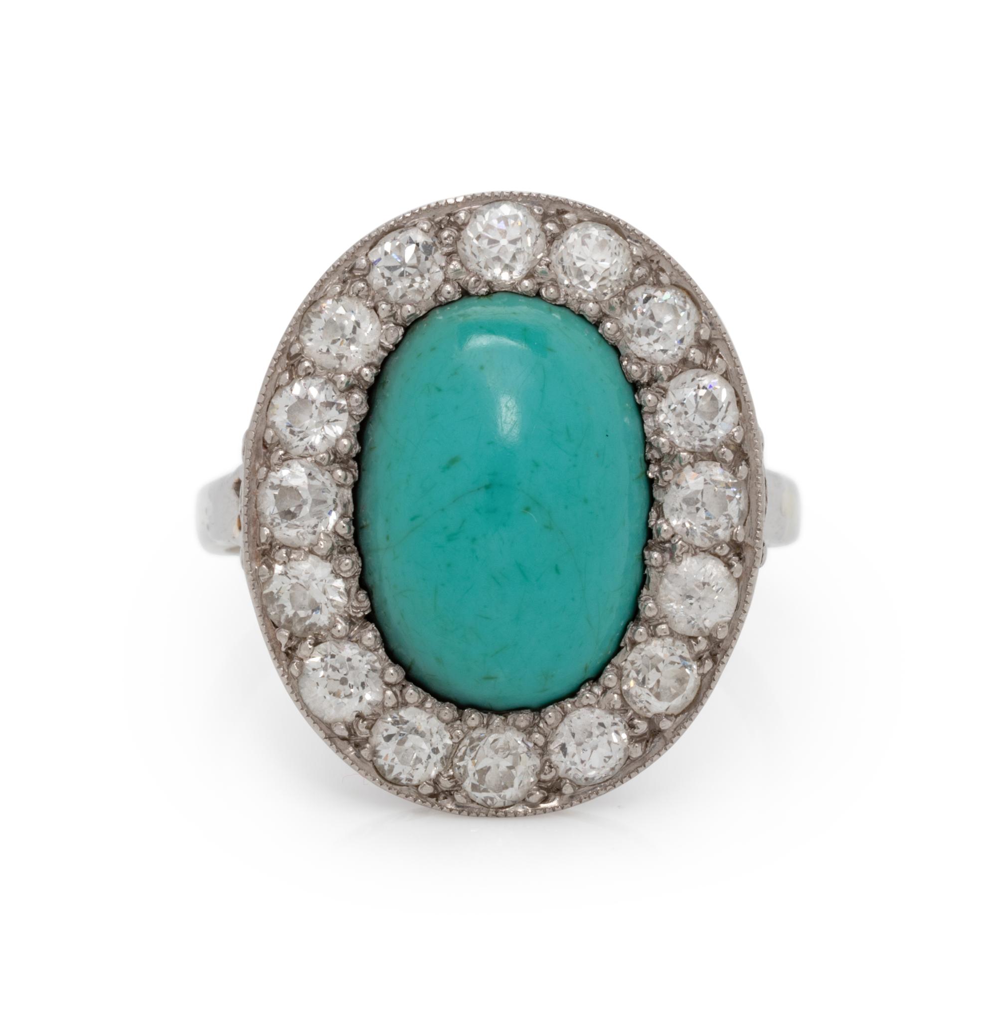 TURQUOISE AND DIAMOND RING