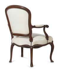 A Pair of George III Carved Mahogany Open Armchairs Attributed to John Cobb (British, c. 1710-1778)