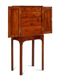 A George III Mahogany Chest on Stand